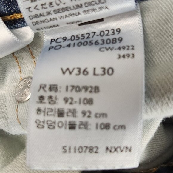 Levi's Jeans Mens 36x30 Blue 527 Low Boot Slim Fit Western Cowboy Faded Workwear - Picture 6 of 9